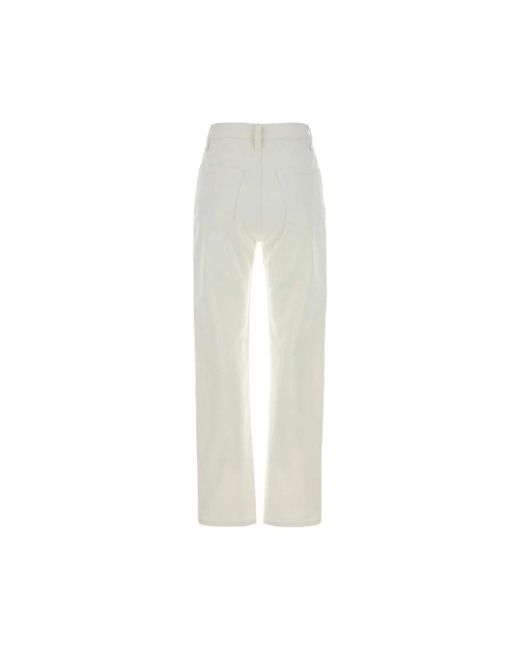 Jil Sander White Straight Jeans