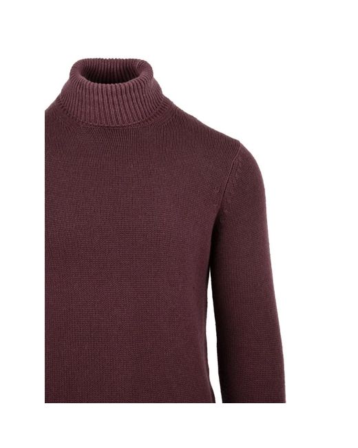 FILIPPO DE LAURENTIIS Purple Turtlenecks for men