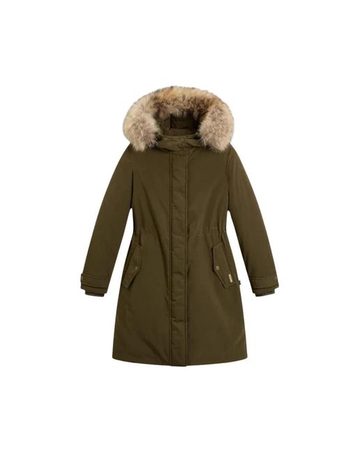 Woolrich Green Parkas