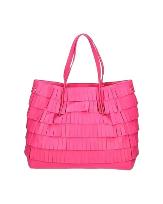 Manila Grace Pink Tote Bags