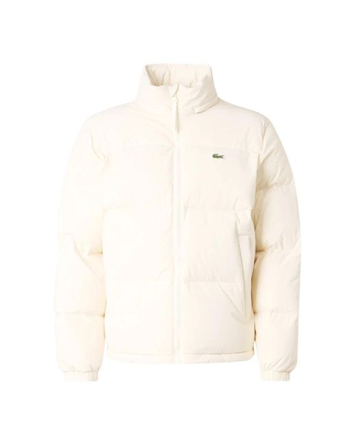 Lacoste White Down Jackets for men