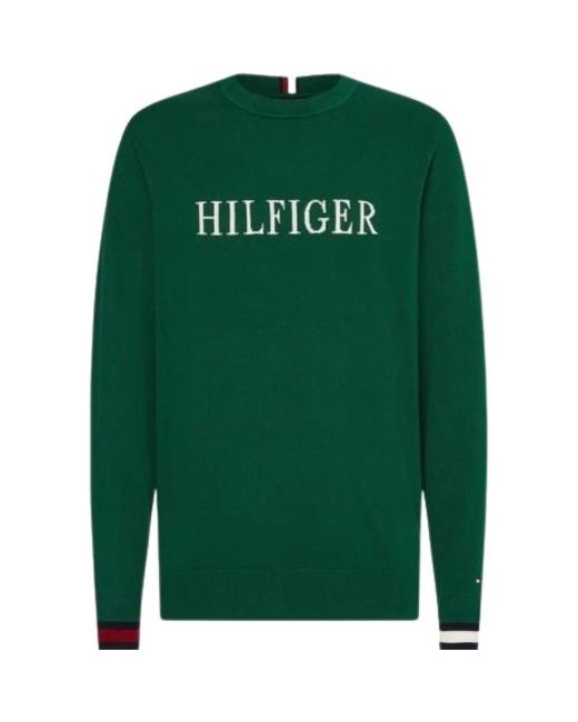 Tommy Hilfiger Sweatshirt in Grün für Herren | Lyst DE