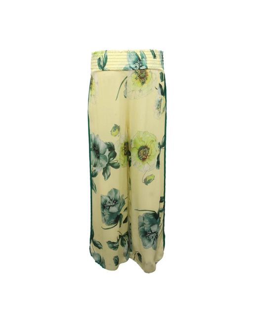 Pinko Green Wide Trousers