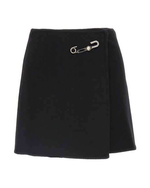 Ermanno Scervino Black Short Skirts