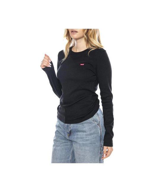 Levi's Long Sleeve Top in het Black