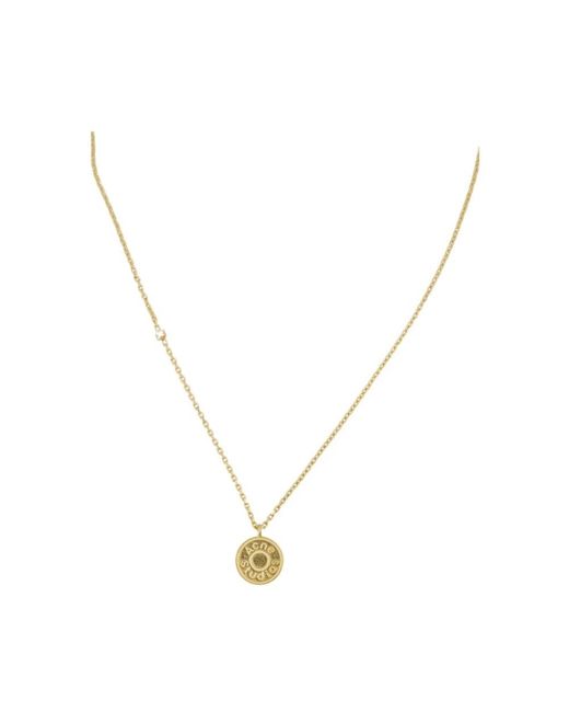 Acne Metallic Denim Rivet Necklace