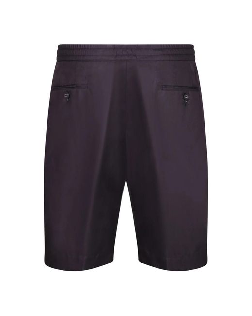 Officine Generale Blue Casual Shorts for men