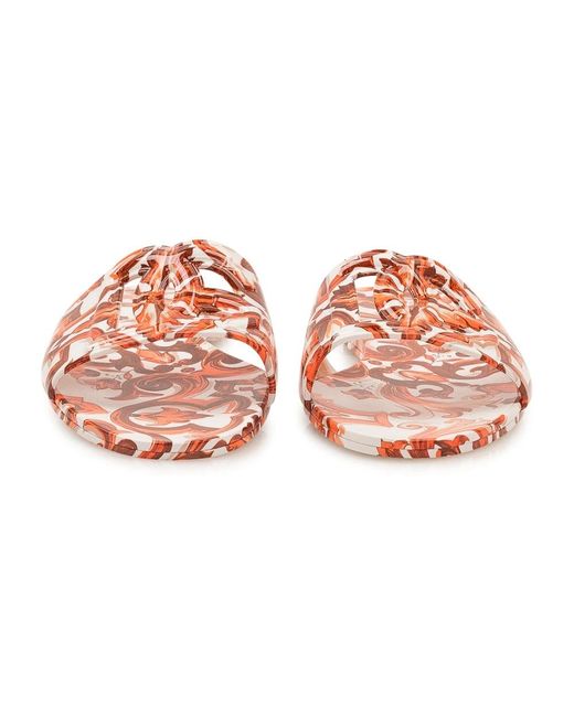 Dolce & Gabbana Pink Sliders