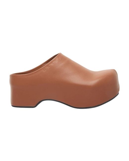 Clogs di Marni in Brown