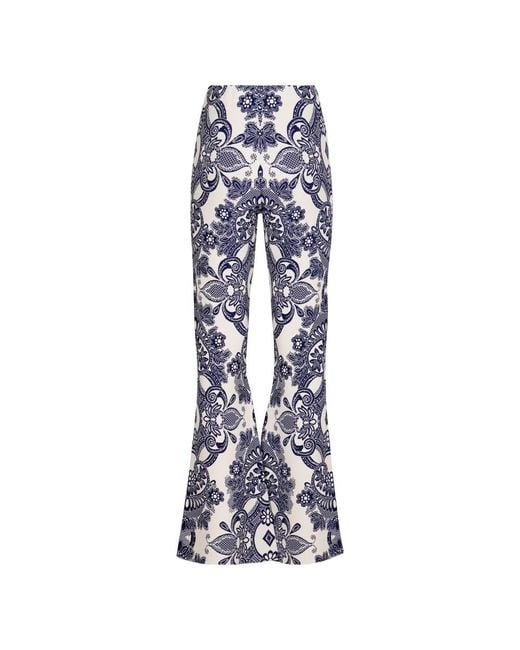Wide Trousers Etro de color Blue