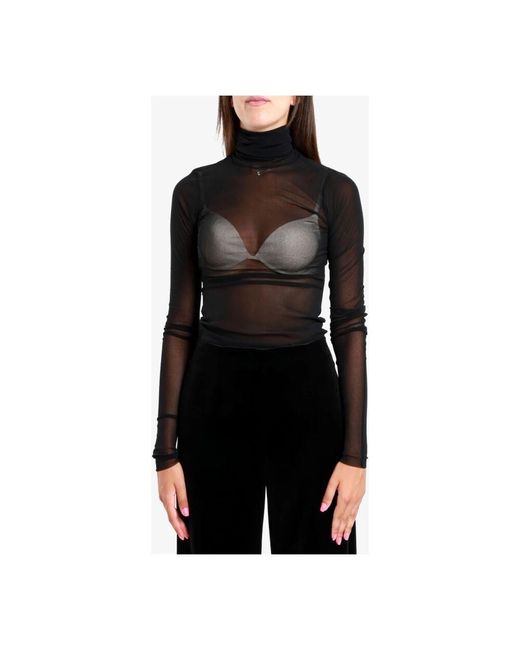 Philosophy Di Lorenzo Serafini Black Long Sleeve Tops