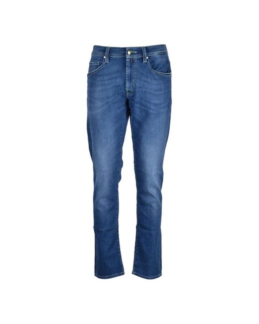 Tramarossa Blue Straight Fit Jeans for men