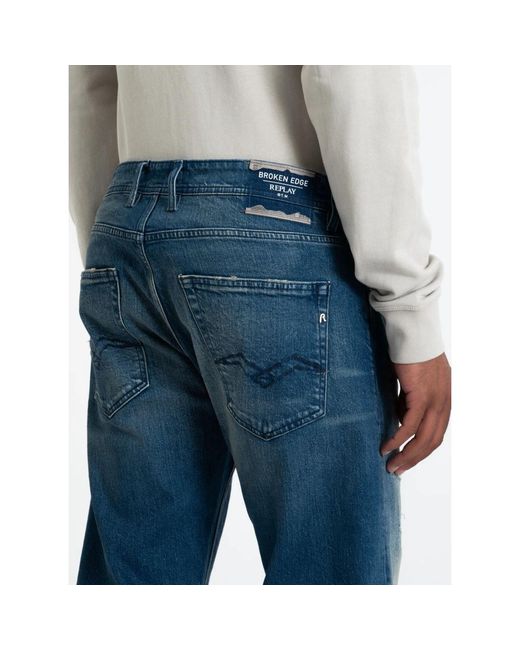 Replay Klassische jeans aus verschiedenen materialien in Blue für Herren