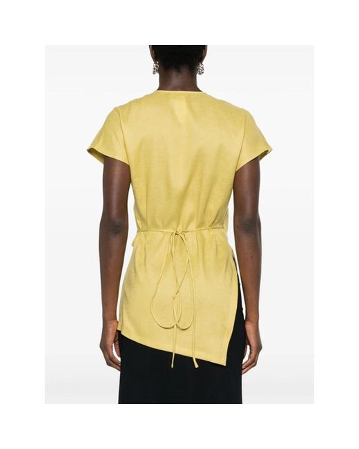 Blouses & shirts > blouses Fabiana Filippi en coloris Yellow