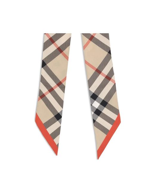 Burberry Metallic Silk Scarves