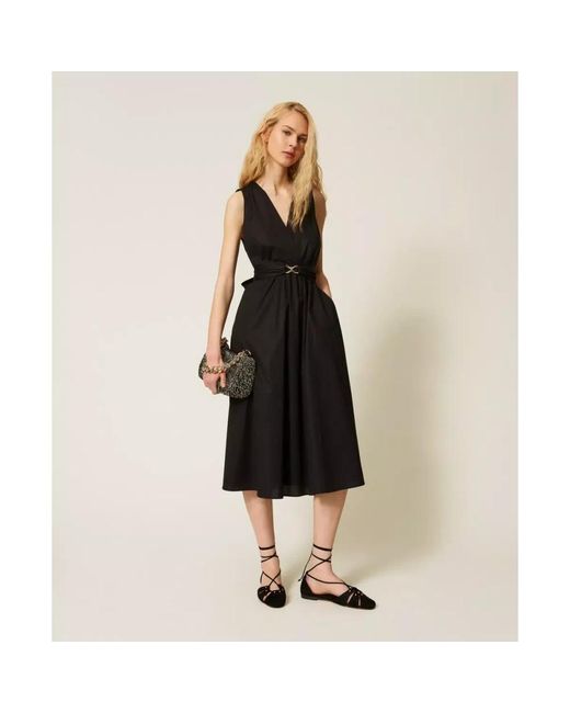 Twinset Black Midi Dresses