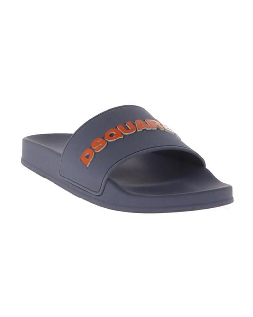 DSquared² Blue Sliders for men
