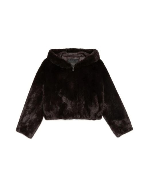 Pinko Black Faux Fur & Shearling Jackets