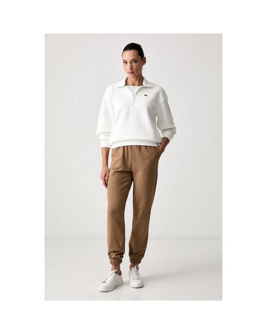 Sweatpants Lacoste de color Brown