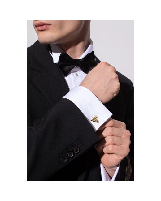 Cufflinks & Tie Clips di Lanvin in Metallic da Uomo