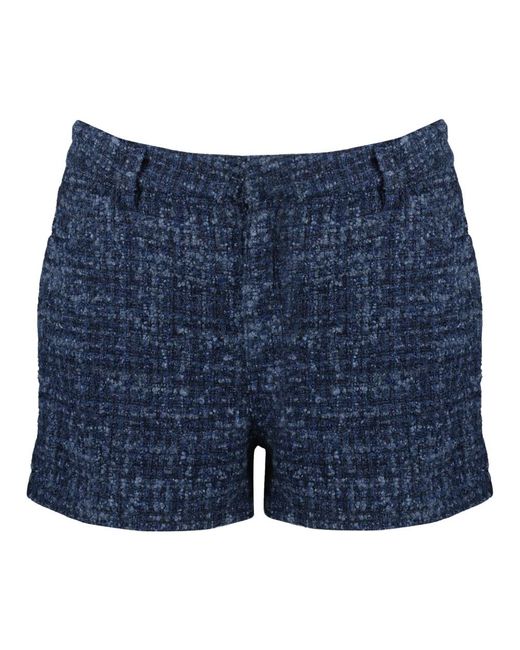 IRO Korte Broeken ,Blauw ,Tweed Blauwe Tweed Shorts Bonnia Lente-Zomer 2025 in het Blue