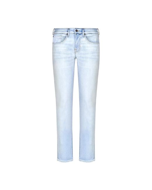Jeans in cotone elastan blu chiaro di 7 For All Mankind in Blue da Uomo