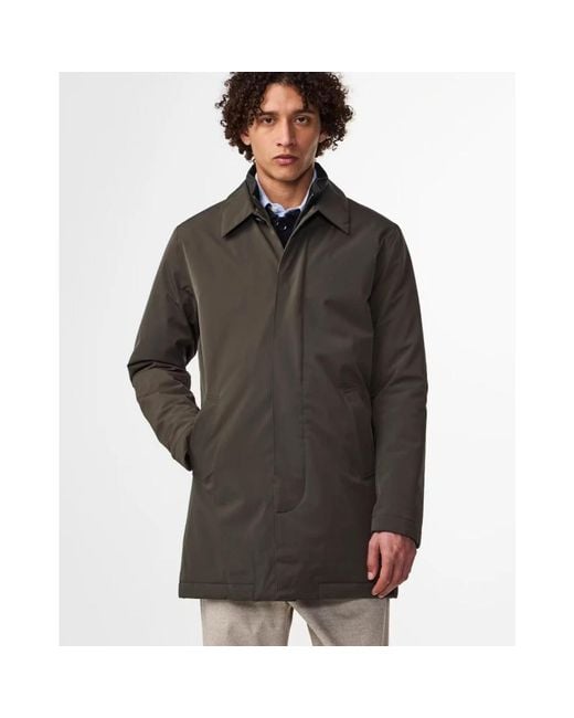 NN07 Green Single-Breasted Coats for men