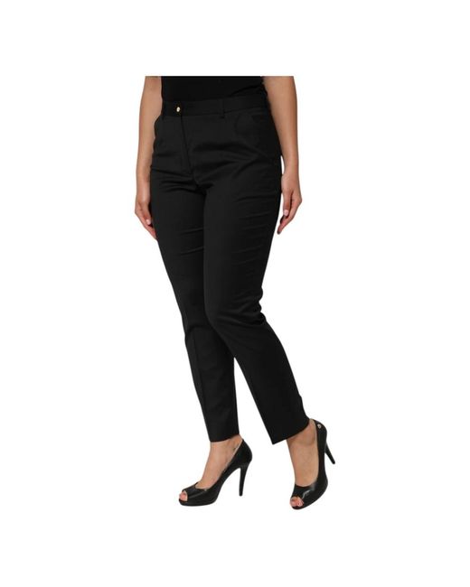 Dolce & Gabbana Black Slim-Fit Trousers