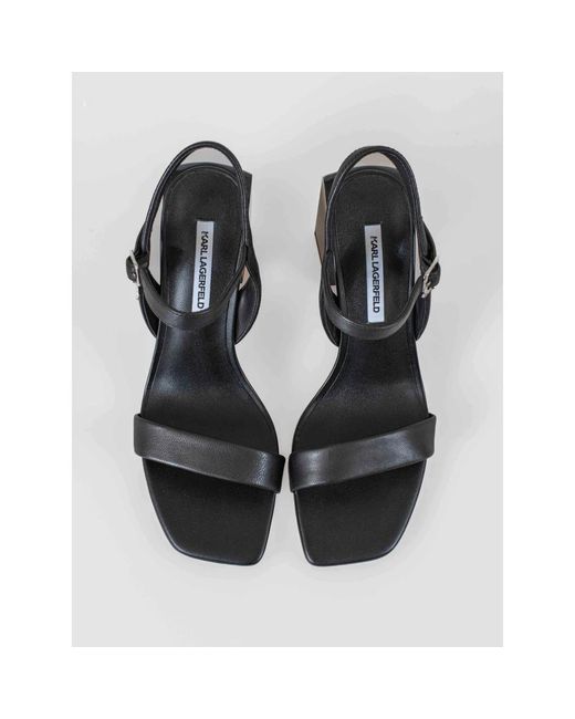 Shoes > sandals > high heel sandals Karl Lagerfeld en coloris Black