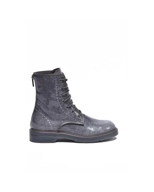 Max Mara Blue Lace-Up Boots