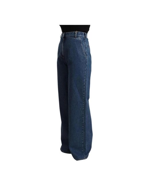 Gcds Blue Loose Fit Jeans