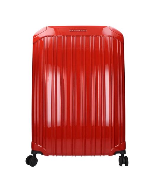 Piquadro Roter Polycarbonat Reisekoffer in Red für Herren
