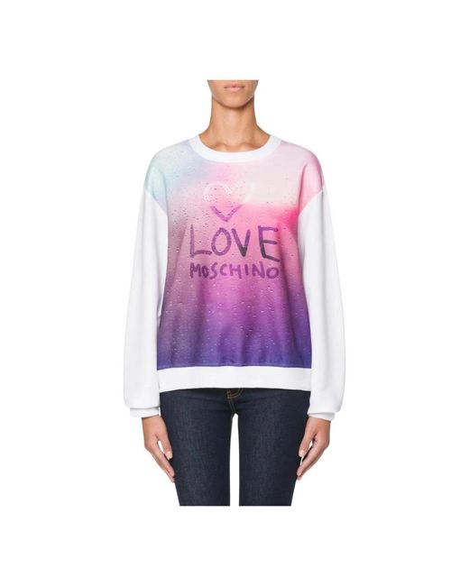 Love Moschino Purple Sweatshirts