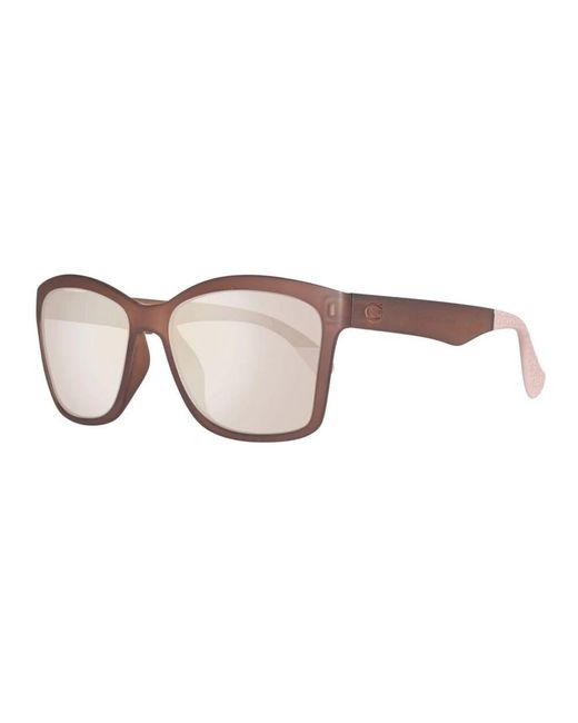 Guess Brown Braune kunststoff-sonnenbrille für frauen