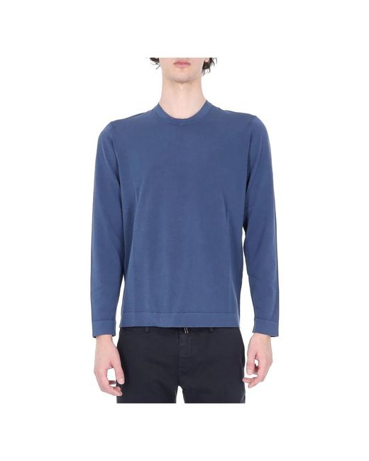 Drumohr Blue Long Sleeve Tops for men