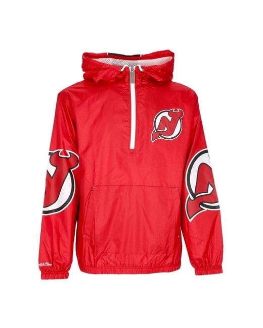 Mitchell & Ness Light Jackets in het Red voor heren