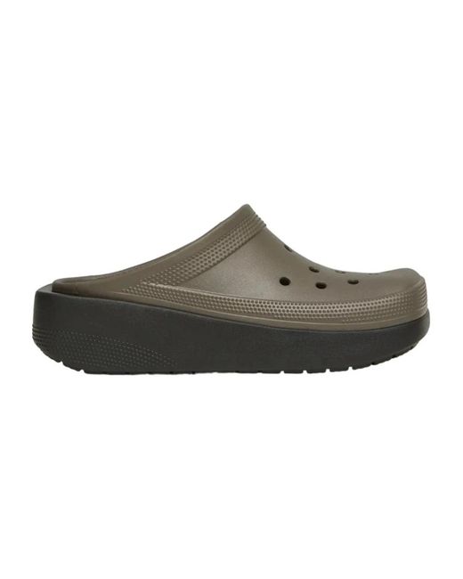 CROCSTM Schoenen ,Grijs ,Blunt Toe Blocked in het Brown
