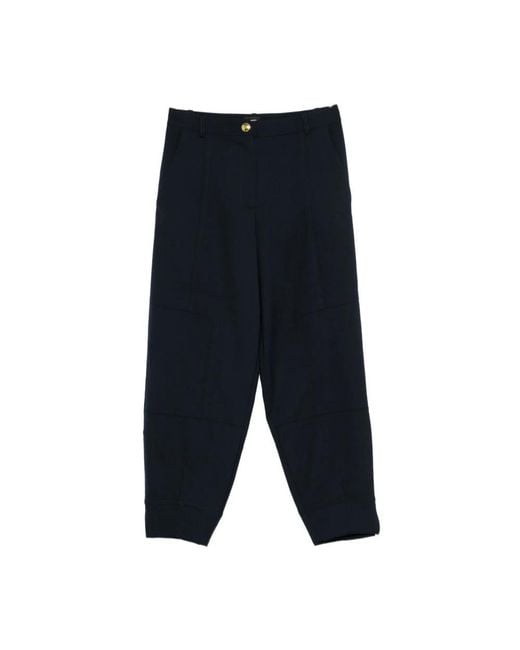 Pinko Blue Cropped Trousers