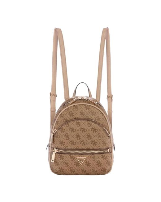 Guess Brown Backpack Manhattan Ii