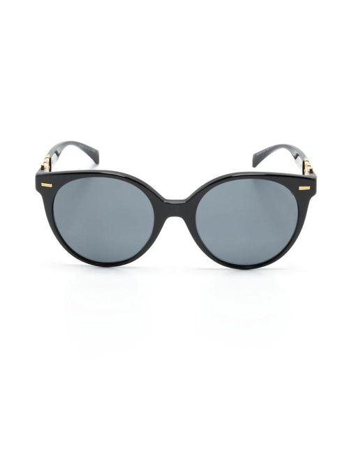 Versace Black Schwarze sonnenbrille mit zubehör