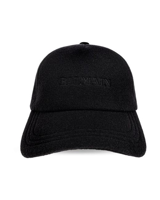 Balmain Woll-Baseballcap in Black für Herren