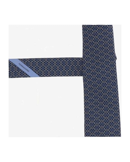 Ferragamo Blue Ties for men