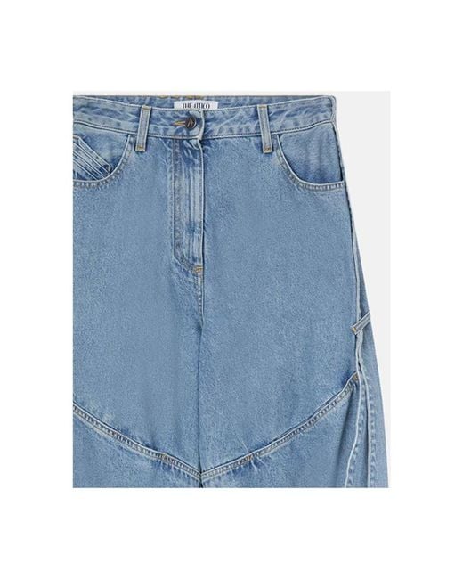The Attico Blue Blaue Regular Drop 1 Hose