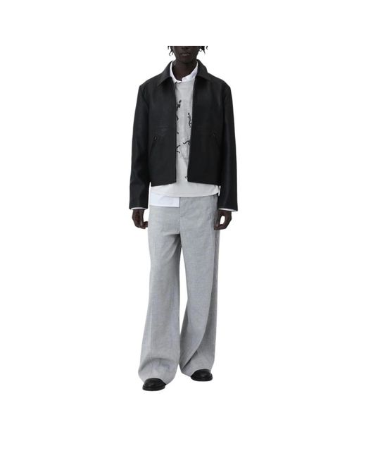 Won Hundred Gray Wide Trousers for men