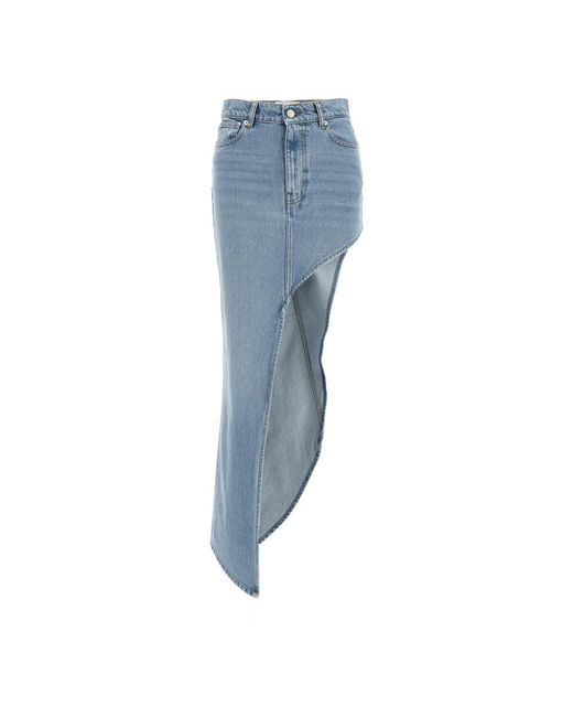 Denim Skirts Coperni de color Blue