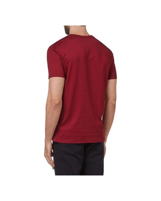 Billionaire Tops ,Rood ,Katoen T-Shirt Round Neck Ss Lion in het Red voor heren