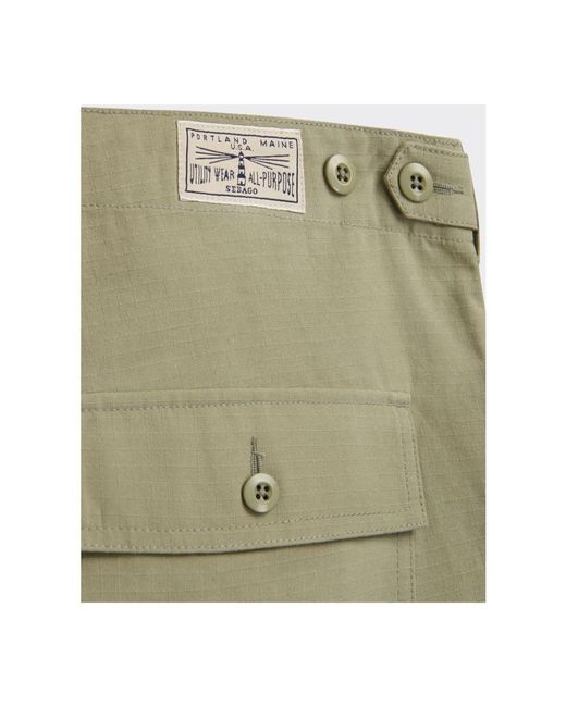 Sebago Green Casual Shorts for men