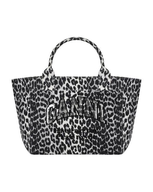 Ganni Black Shopping Bags
