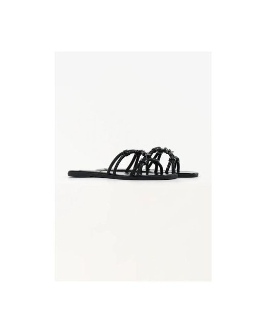 Karl Lagerfeld Black Olympia Ii Slides