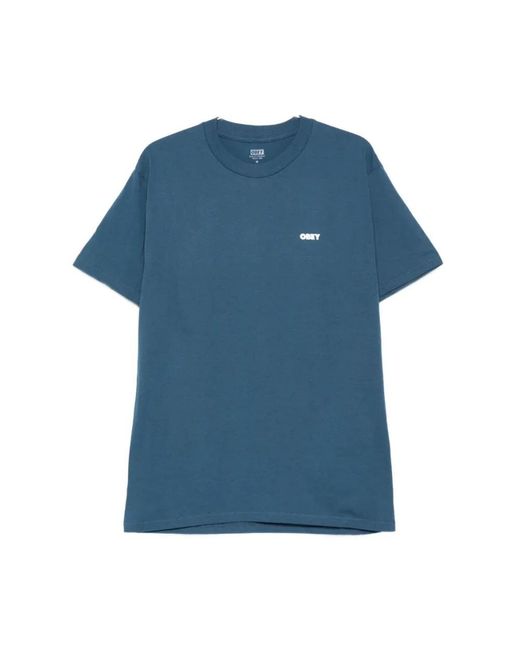 Obey Blue T-Shirts for men